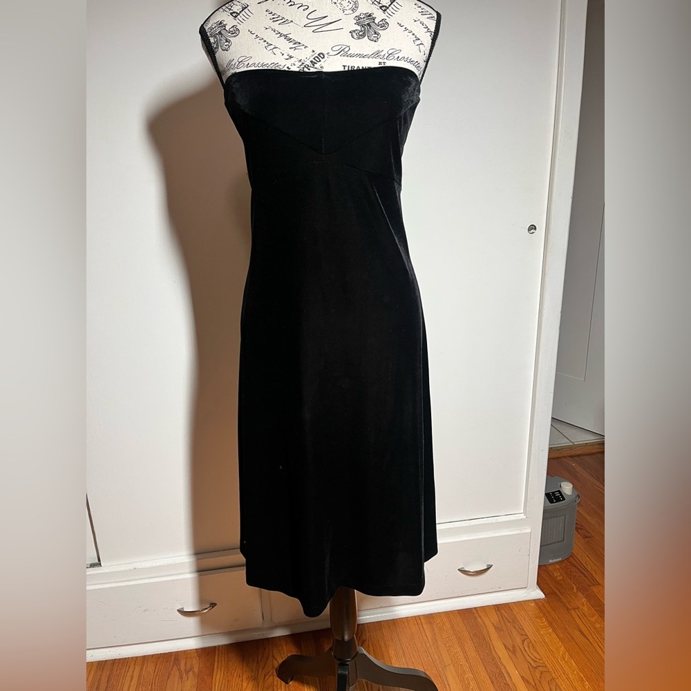 Vintage Betsey Johnson  Black Velvet Dress